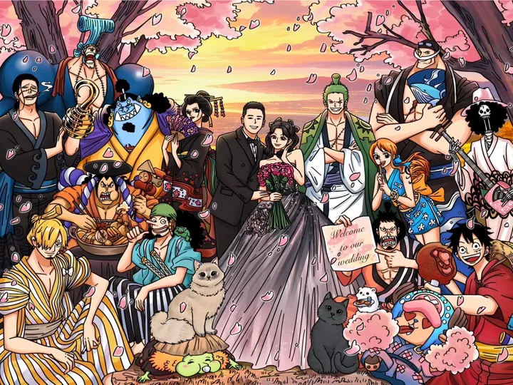 One Piece wedding scene